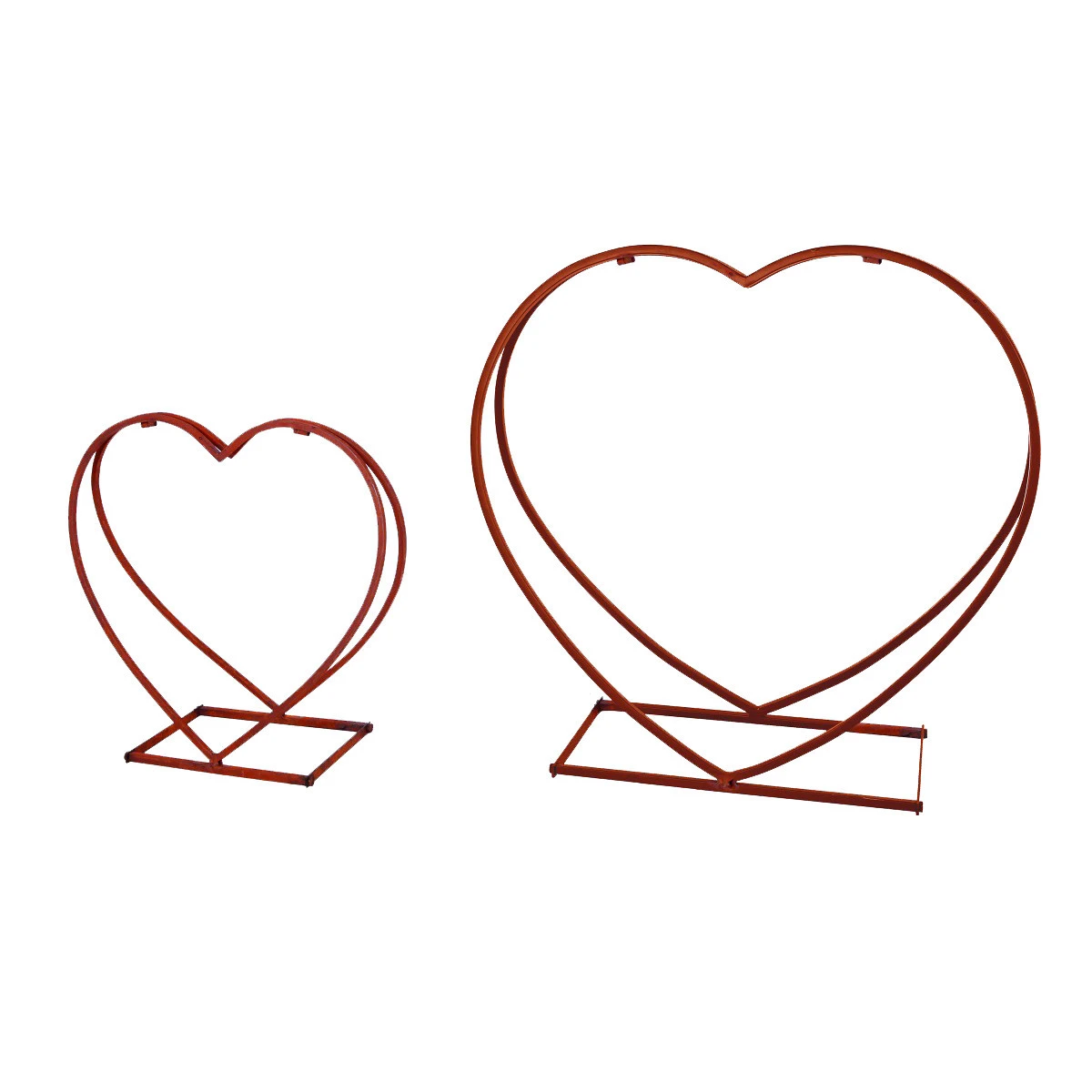 Kaminholzständer Set Herzförmig 2 Stück Aus Stahl In Rostoptik - Image 2