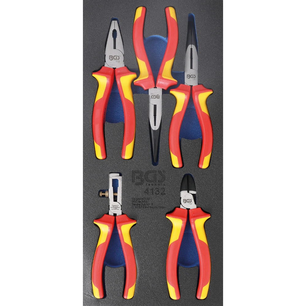 BGS Werkstattwageneinlage 1/3 Mit 5-teiligen Zangen-Satz