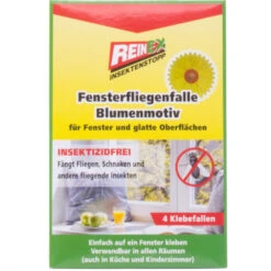 Reinex Fenster-Fliegenfalle Blumenmotiv