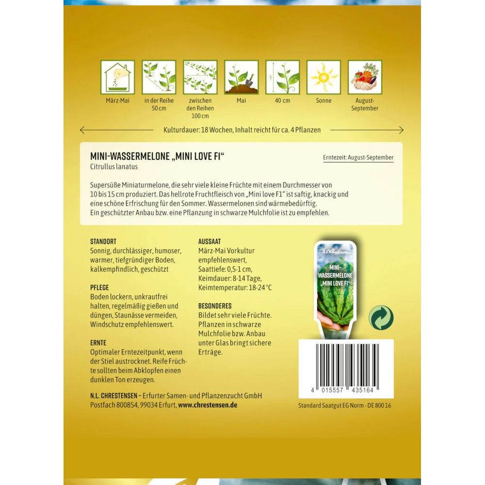 Saatgut Mini-Wassermelone Mini Love F1 - Image 2