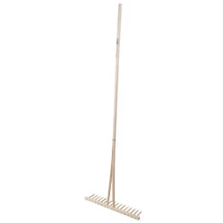 Heurechen Aus Buchenholz 160 Cm Mit 16 Zähnen Und Zweigeteiltem Stiel