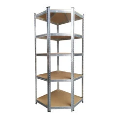 Schwerlastregal Steckbar, Eckig Aus Stahl Für 875 Kg Mit MDF Böden