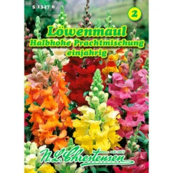 Saatgut Löwenmaul Halbhohe Prachtmischung, Reicht Für Ca. 200 Pflanzen