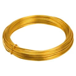 Bindedraht 12 M Gold, Aus Aluminium