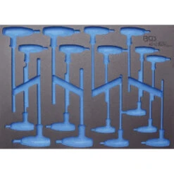 BGS Werkstattwageneinlage 3/3 Leer Für 18-teiligen T-Griff-Schraubendreher-Satz