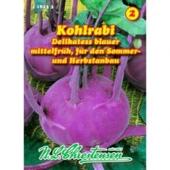 Saatgut Kohlrabi Delikateß Blauer Reicht Für Ca. 120 Pflanzen