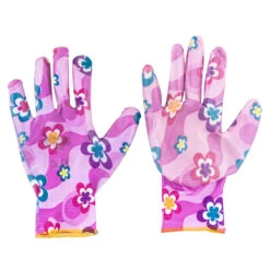 Damen Gartenhandschuhe Größe 8 Mit Blumenmotiv