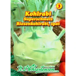 Saatgut Kohlrabi Superschmelz Späte Sorte Für Ca. 60 Pflanzen